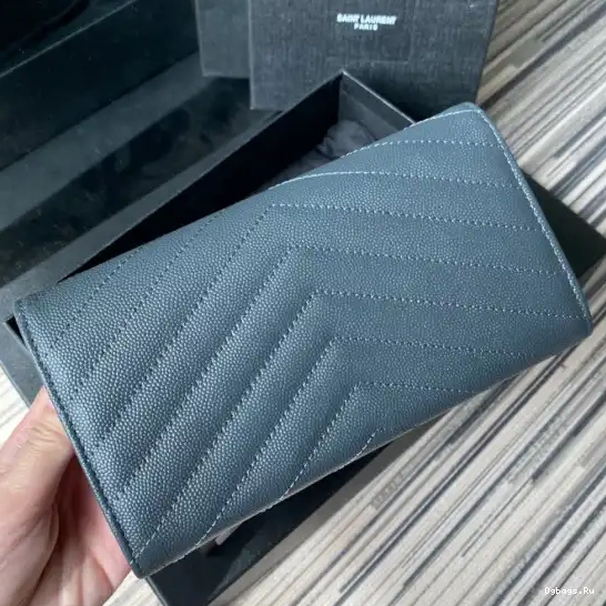 LARGE FLAP MONOGRAM WALLET YSL 0630